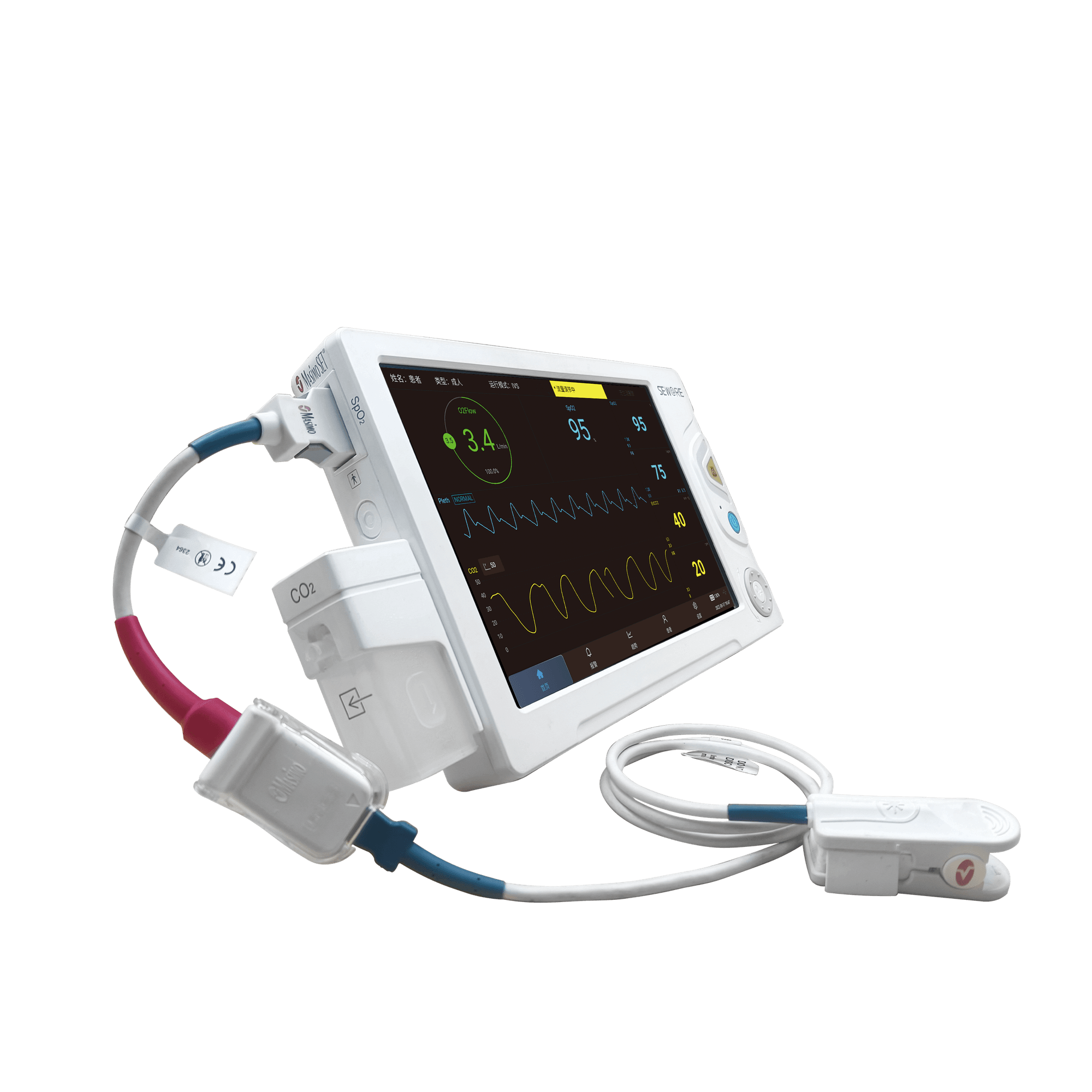 复合式旁流EtCO₂监测